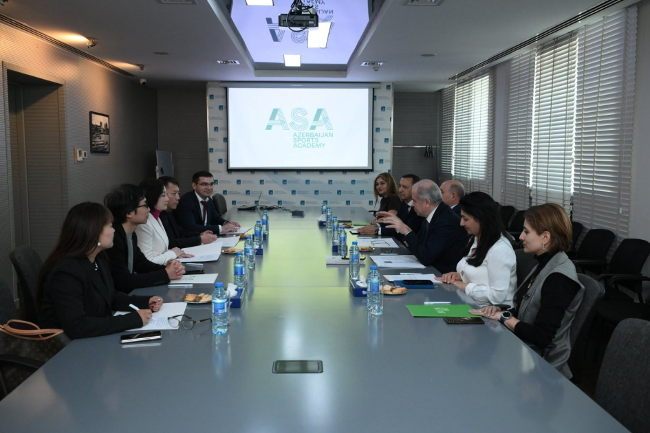 Çinin Hunan əyalətinin nümayəndə heyəti Azərbaycan İdman Akademiyasında olub